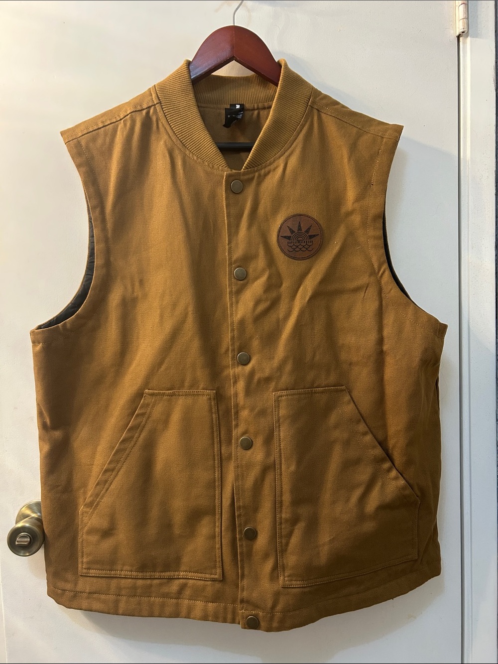 Independent trading company Men's Workwear Vest in Brown , Sz XL